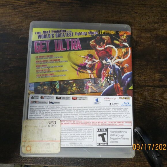 PS3 Replacement Case ONLY No Game NoManual Ultra Street Fighter IV - Picture 2 of 3